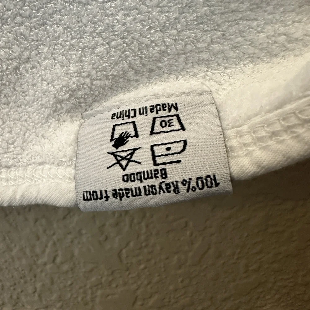 Bear Baby 100% Bamboo Hoody Bath Towel‎ White